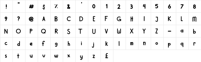 Little Orion - Personal Use Regular  glyph index