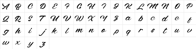 Quffe Free Regular  glyph index