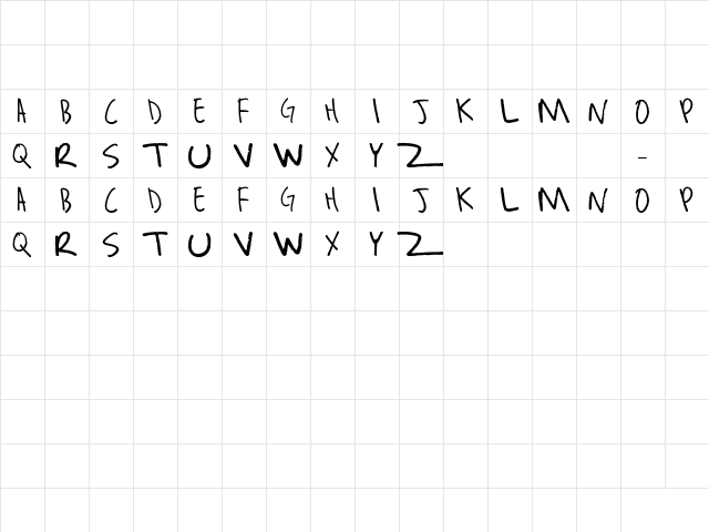 Josh Is Tipsy Regular  glyph index