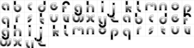 Untitled Regular  glyph index