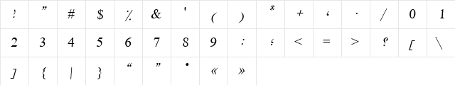 UL Amjad Regular  glyph index
