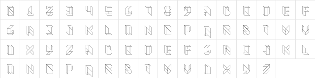 Vitreous Light  glyph index