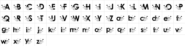 KATZCATZ_KG Regular  glyph index