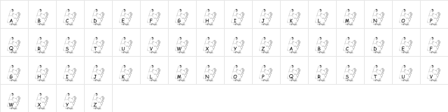 pf the hen Regular  glyph index