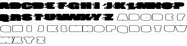 JUMBO BURN A Regular  glyph index