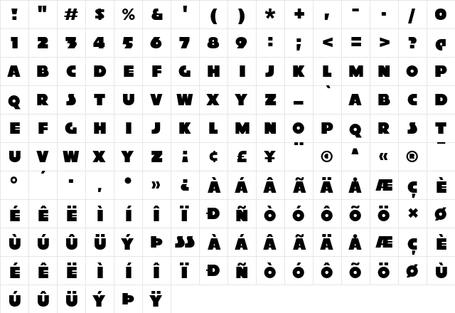 Xylitol Solo  glyph index