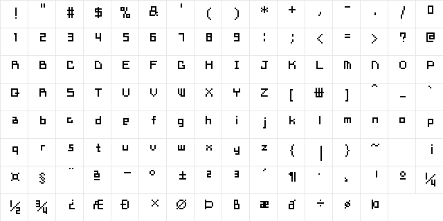 nontoxic_ggoggo Regular  glyph index