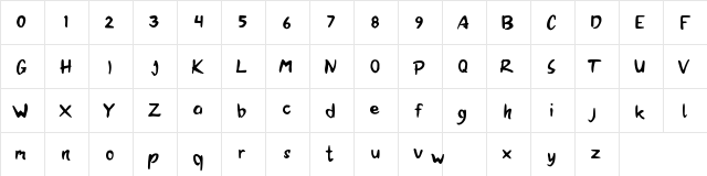 Brandall Personal Use Regular  glyph index