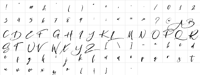 Antariksa Regular  glyph index