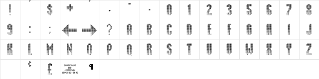 Delusion Normal  glyph index