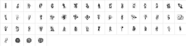 Dings1 Demo  glyph index