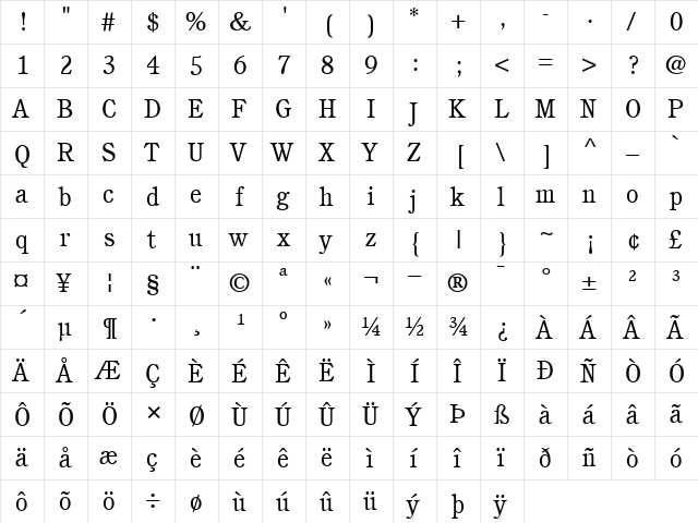 ITCCushing-Book Book  glyph index