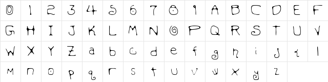 Mondo Messo Fonto 2 Regular  glyph index