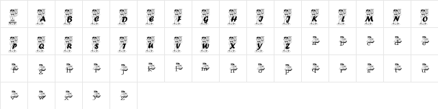 OWLFRI_KG Regular  glyph index