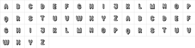 Mangalica Flat Regular  glyph index