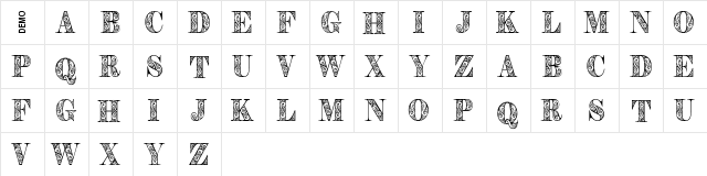 Zengo Demo  glyph index