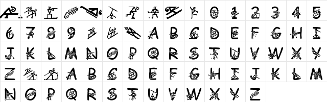 LMS Lighting The Fire Within Regular  glyph index