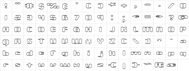Unexplored Galaxies WO (BRK) Regular  glyph index