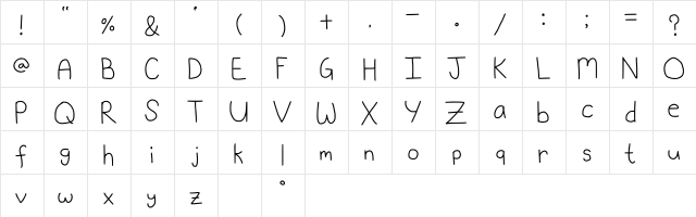 EriAn Regular  glyph index
