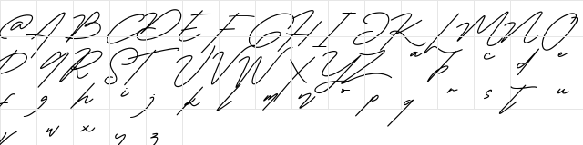 Marlies Regular  glyph index