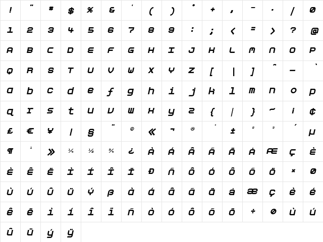 Aspirin-Refill-Collapsed Regular  glyph index
