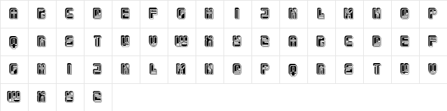 Calla 3D Regular  glyph index