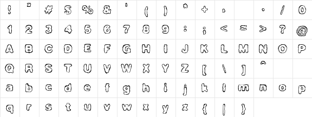 Composer Regular  glyph index