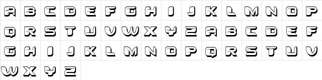 Tomato 3D Regular  glyph index