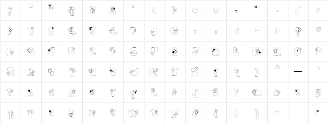 LDJ Heart Attack Regular  glyph index