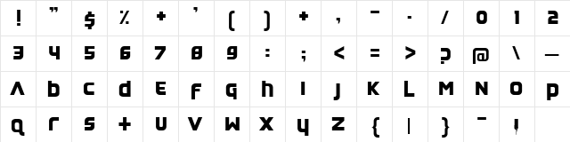 Feedback Quiet  glyph index