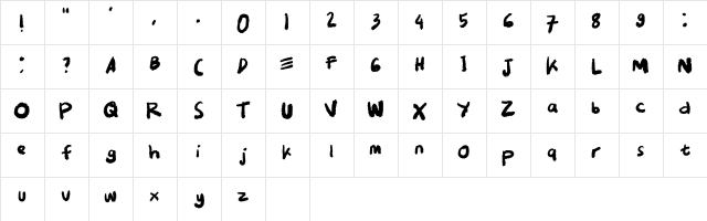 Hookspace Beta Regular  glyph index