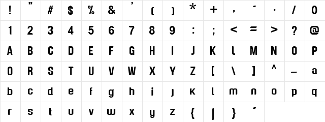 Genghis Khan 씑׾ϒގ  glyph index