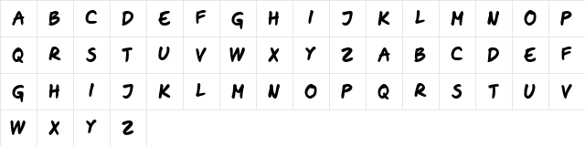 Diana Book Regular  glyph index