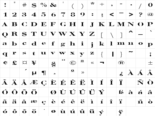 Any Color 3 Regular  glyph index
