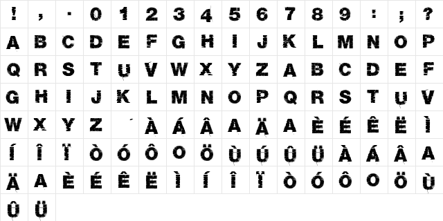 Base 05 Regular  glyph index