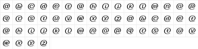 HY nfra Regular  glyph index