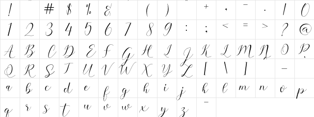 sehaty Regular  glyph index