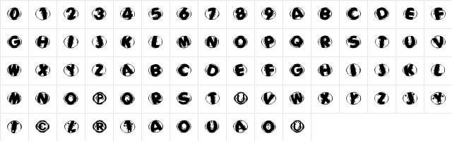 WoodcuttedCapsBlackFS Regular  glyph index