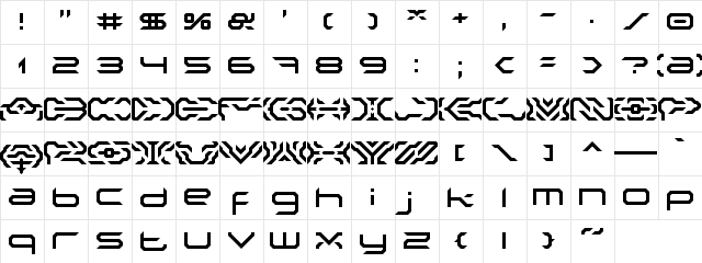 Nakki LDR Regular  glyph index