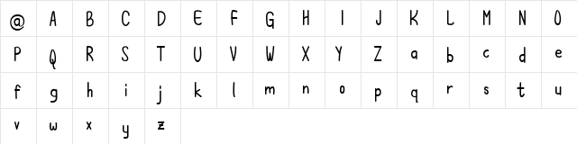 Langrish Sans Regular  glyph index