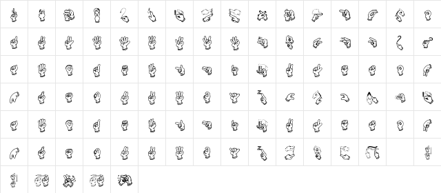Mccid Fsl Font 2 Regular  glyph index