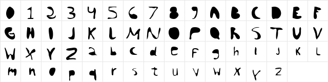 chango Normal  glyph index