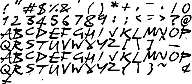 Pirate Plunder Regular  glyph index