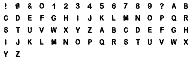 DESMINORE Regular  glyph index