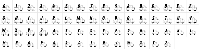 101 Lil Mikes Pup Regular  glyph index