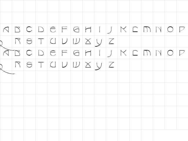 Overdone 1 Regular  glyph index