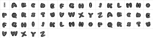 Icing cookies Demo  glyph index