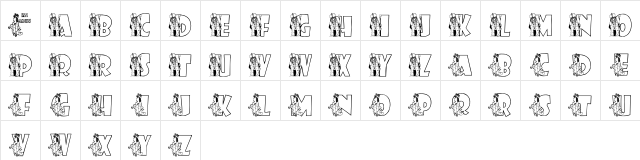 KGROYALITY Regular  glyph index