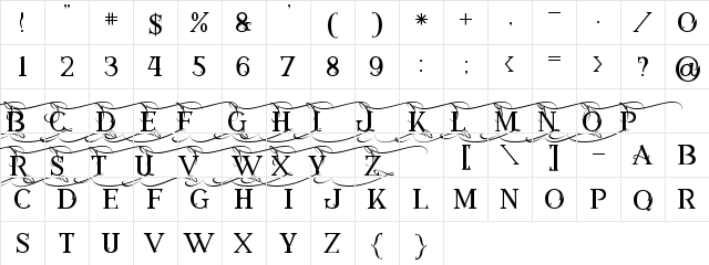 Annabel 1 Regular  glyph index