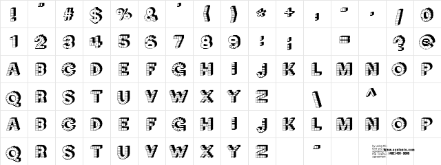 Neck Candy Regular  glyph index